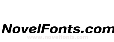 Nuber Next Heavy Wide Italic