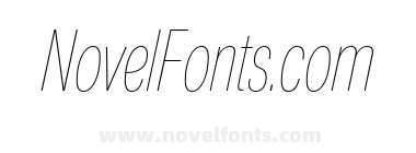 Nuber Next Thin Compressed Italic