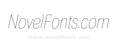 Nuber Next Thin Condensed Italic