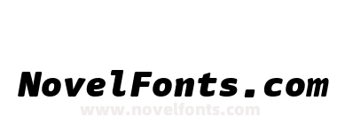 Nuvo Mono Web Black Italic W03 Rg