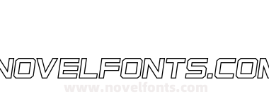 Osmica Regular Italic Outline