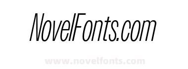 Owners X Narrow Light Italic
