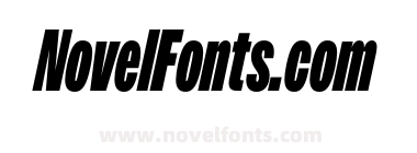 Owners XX Narrow X Black Italic
