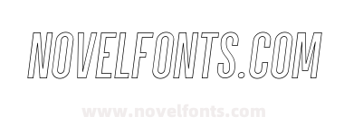 Parkson PERSONAL USE Semibold Italic Outline