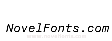 Monospac821 BT Italic