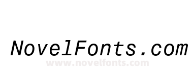 Monospace821BT-Italic