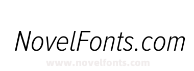 Proxima Nova Alt Condensed Light Italic