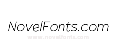 Radian Extra Light Italic