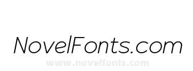 Radian Extra Light Italic