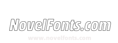 Rockeby Condensed Outline Italic