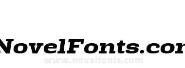 Rude Slab Extra Wide Bold Italic