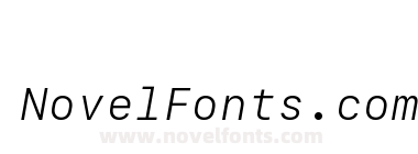 SF Mono Light Italic