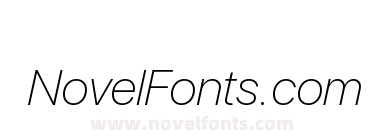 SF Pro Display Thin Italic
