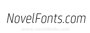 Serca Condensed Extra Light Italic