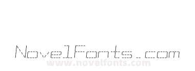 Sixty Five Segment Font