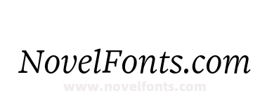 Sole Serif Small Caption Light Italic