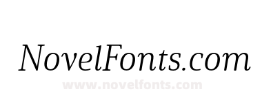Solitas Serif Ext Light It