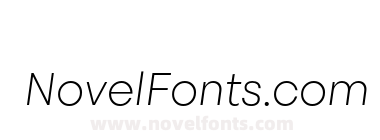 Steradian Ultra Light Italic