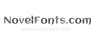 Striped Font