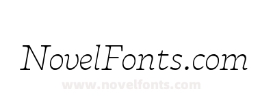 Tarif Extralight Italic