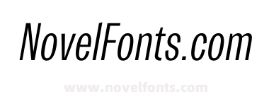 Trivia Gothic C2 Condensed Light Italic