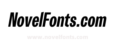 Trivia Gothic C3 Condensed Heavy Italic