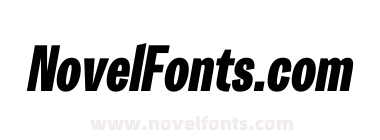 Trivia Gothic C6 Condensed Black Italic