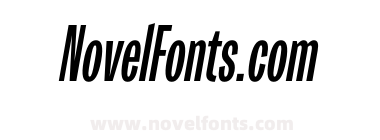 Trivia Gothic U2 Ultra cond Bold Italic