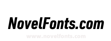 URW DIN Cond W05 Black Italic