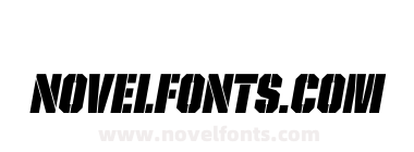 United Italic Cond Stencil