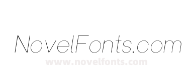 Univa Nova Hairline Italic