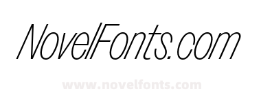 VC Nudge Trial Thin Very Italic