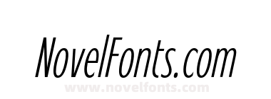 VVDS Fifties Cond Thin Italic