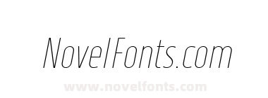 Vogie Thin Condensed Italic