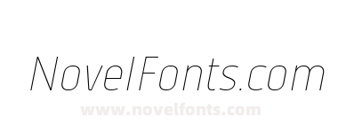 Vogie Thin Narrow Italic