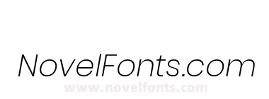 Wladi Sans Extra Light Italic