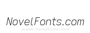 Zapus Sans Extra Light Italic