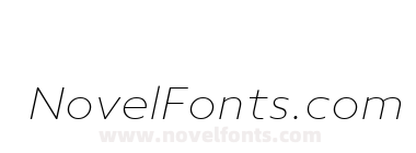 neue Radial A Thin Italic