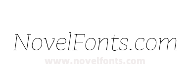 Adagio Serif Extra Light italic