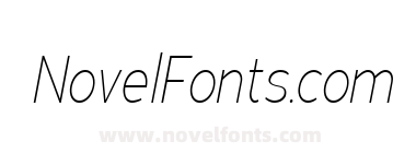 Adrianna Condensed Thin Italic
