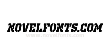 Old School United Stencil Italic