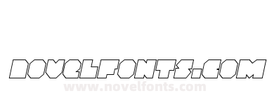 VX Rocket Outline Italic