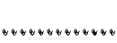 letters in the hands Regular Fonty