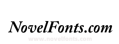 A Caslon Pro Bold Italic