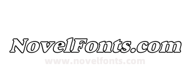 Alexuss Heavy Hollow W_BI Bold Italic