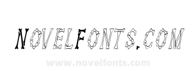 Dem Bones Condensed ItalicSWFTE