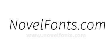 Fira Sans Extra Light Italic
