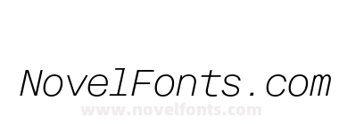 Fonetika Mono Unlicensed Trial Extra Light Italic