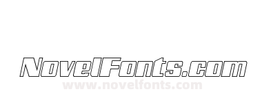 Galactic Storm Outline Italic