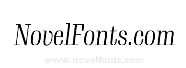 Gimlet Display Condensed Light Italic